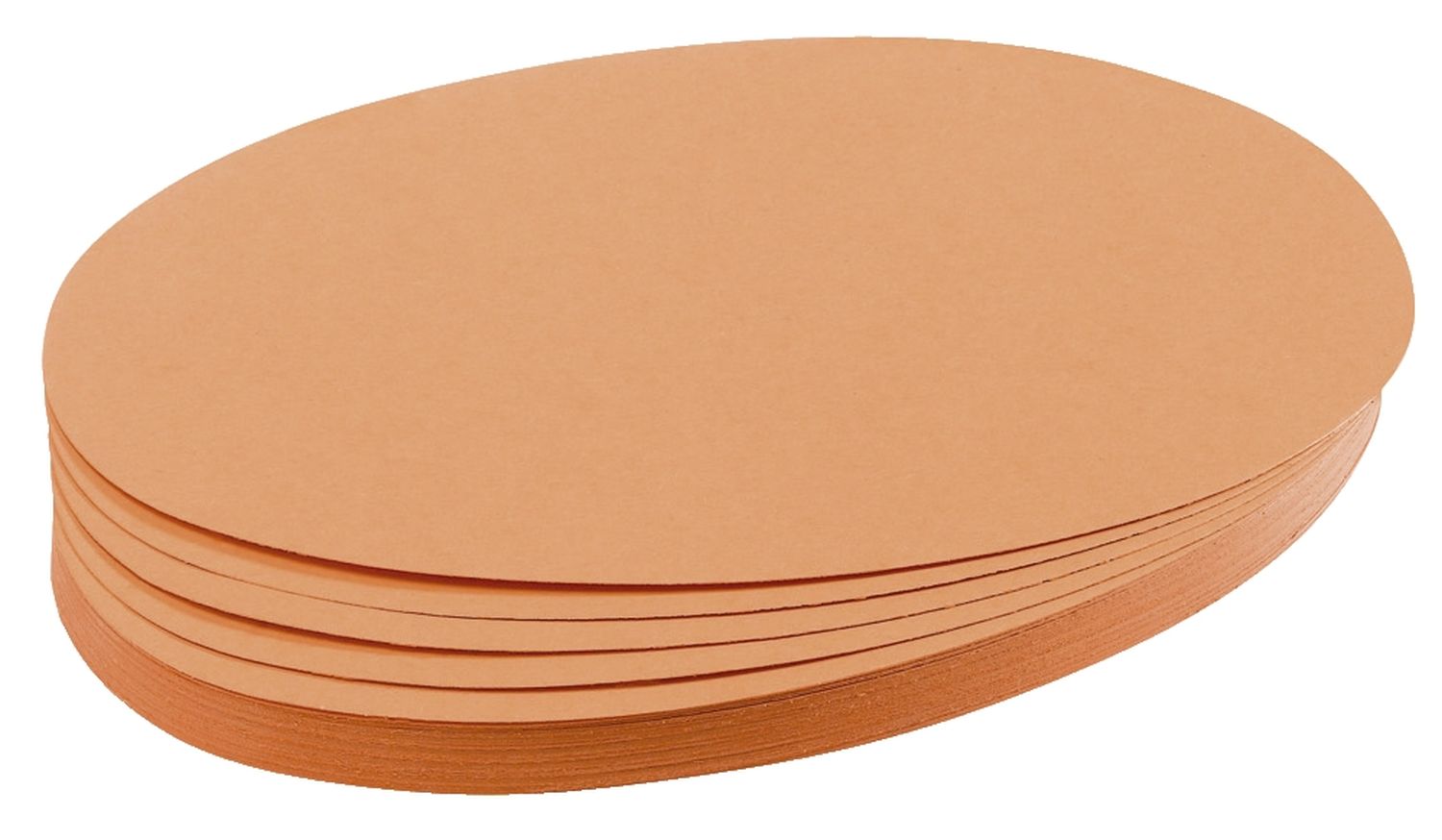 Moderationskarte - Oval, 190 x 110 mm, orange, 500 Stück Moderationskarte - Oval, 190 x 110 mm, orange, 500 Stück