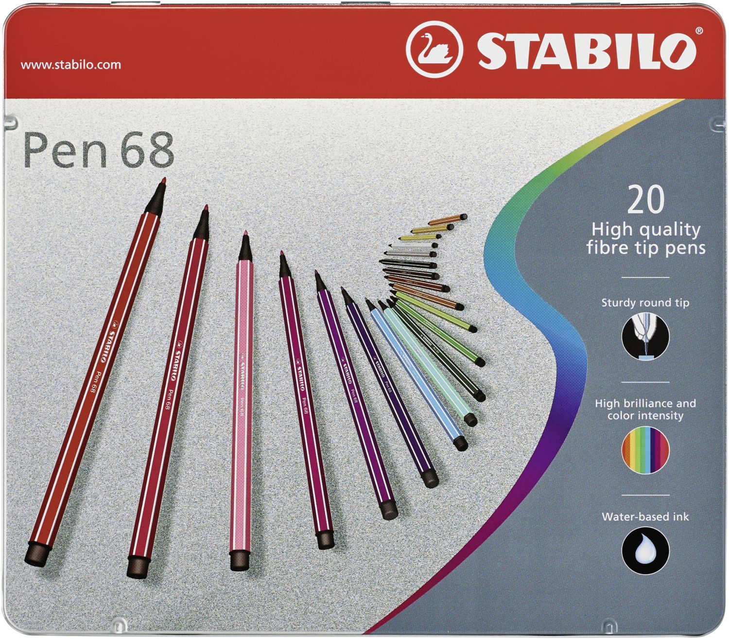 Premium-Filzstift - Pen 68 - 20er Metalletui - mit 20 verschiedenen Farben Premium-Filzstift - Pen 68 - 20er Metalletui - mit 20 verschiedenen Farben