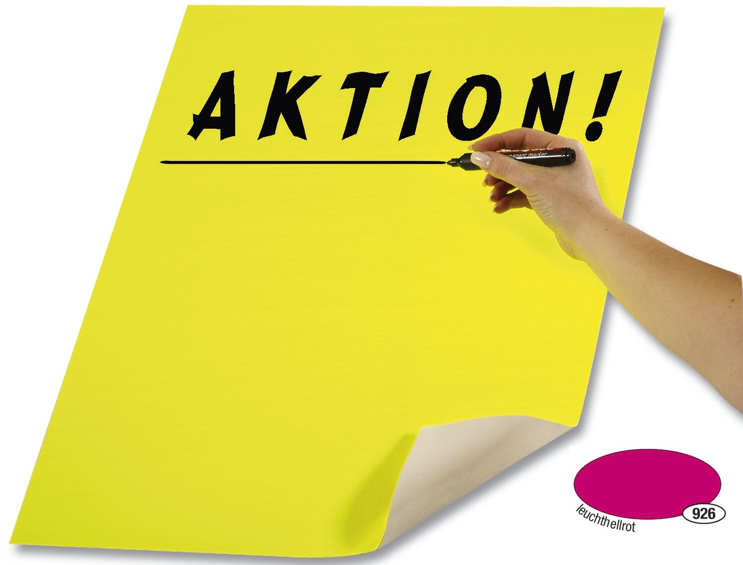 Plakatkarton - 48 x 68 cm, leuchthellrot Plakatkarton - 48 x 68 cm, leuchthellrot