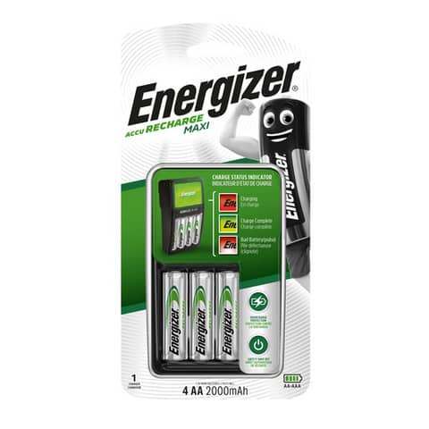 Akku-Ladegerät Energizer Maxi Charger E300321202 inkl. 4 Mignon (AA) Akkus 2.000 mAh