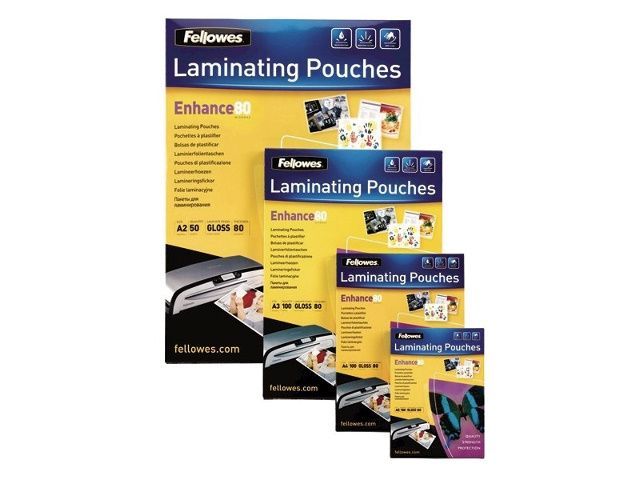 Laminierfolie Fellows Enhance FW5452103, DIN A4, matt, 80 Mikron, 100 Blatt Laminierfolie Fellows Enhance FW5452103, DIN A4, matt, 80 Mikron, 100 Blatt