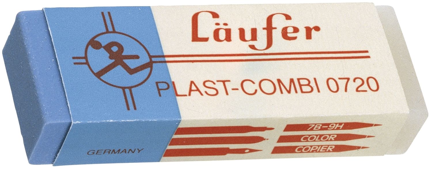 Radierer Plast-COMBI 65x21x12mm Radierer Plast-COMBI 65x21x12mm