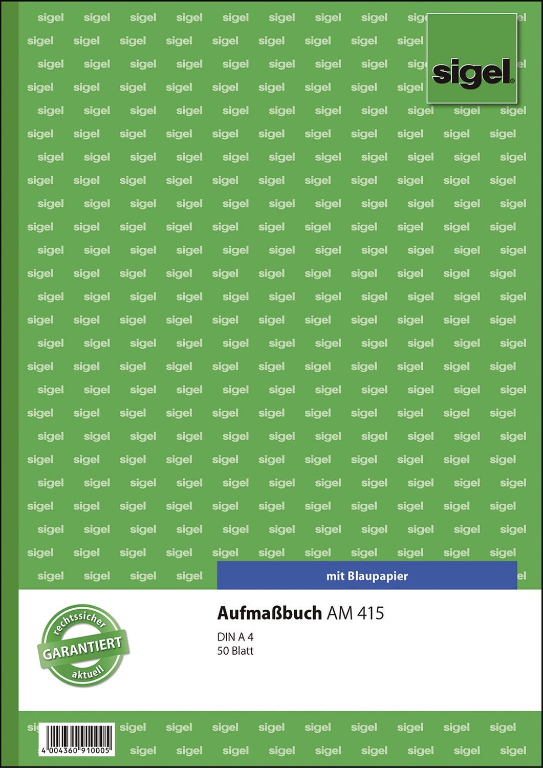 Aufmaßbuch - A4, BL, 50 Blatt Aufmaßbuch - A4, BL, 50 Blatt