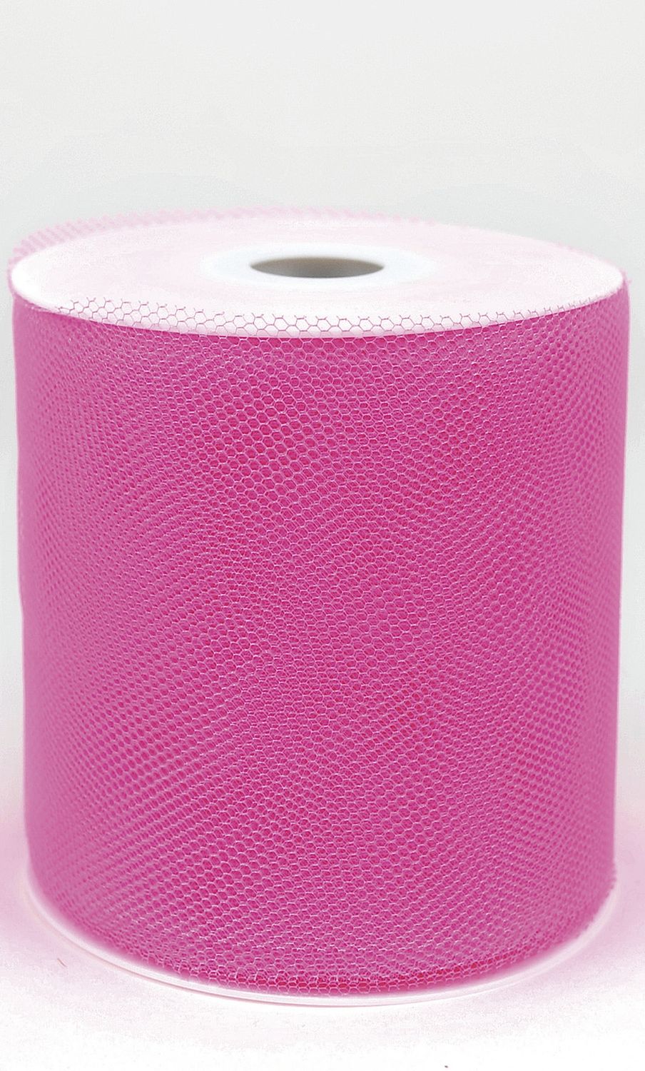 Zierband Tüll - 100 mm x 50 m, rosa