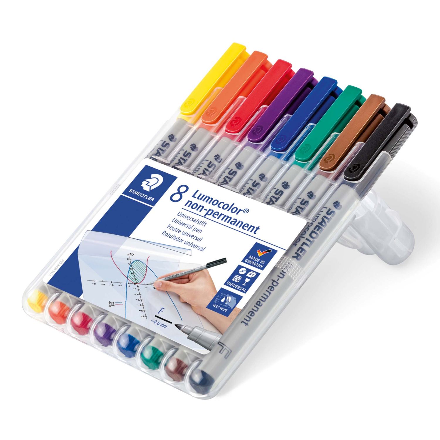 Feinschreiber Universalstift Lumocolor® - non-permanent, F, 8 Farben Feinschreiber Universalstift Lumocolor® - non-permanent, F, 8 Farben