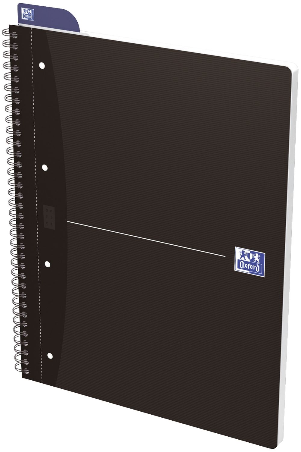 Office Collegeblock - A4+, 2 in 1 kariert/liniert, 70 Blatt, schwarz