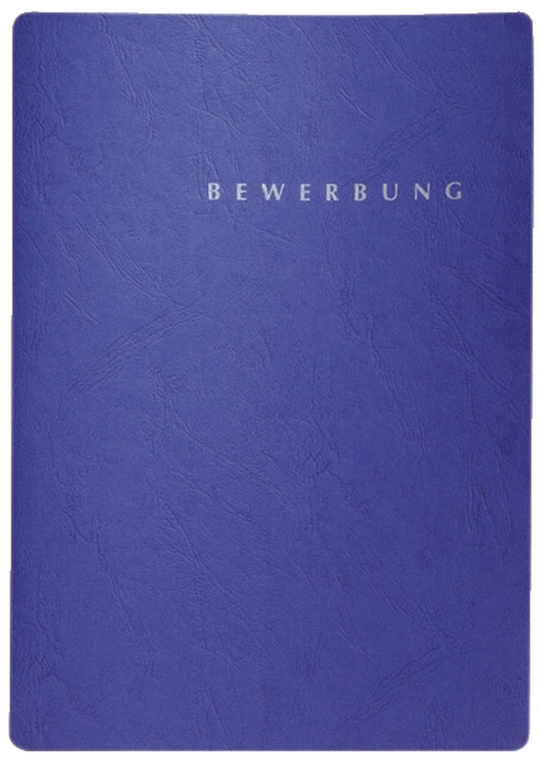 Bewerbungsmappe Select - blau, 3-teilig, Klemmschiene und Halbmondstanzung