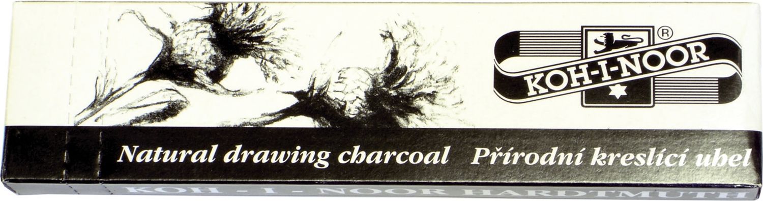 Zeichenkohle Natur 6-7mmØ, 6er Schachtel Zeichenkohle Natur 6-7mmØ, 6er Schachtel
