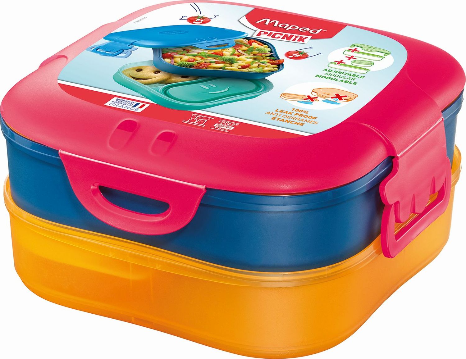 Brotbox Kids CONCEPT Lunch - 1400 ml, pink Brotbox Kids CONCEPT Lunch - 1400 ml, pink