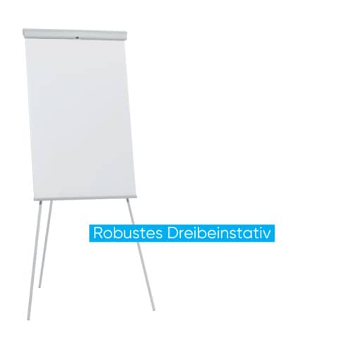 Flipchart Franken X-tra!Line Standard EL-FC20, Dreibein, höhenverstellbar, 68 x 105 cm