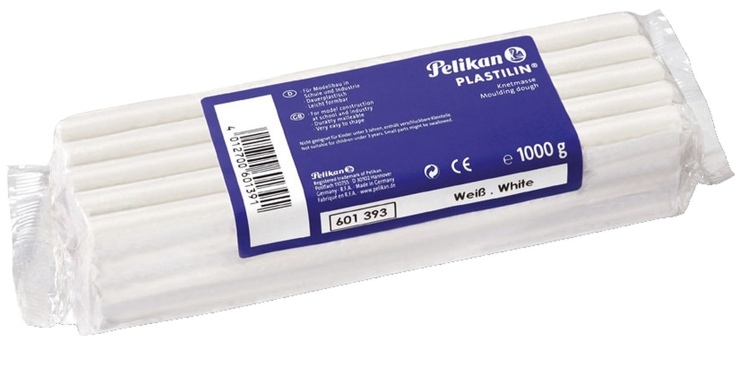 Knetmasse Plastilin 680 - weiß, 1 kg Knetmasse Plastilin 680 - weiß, 1 kg