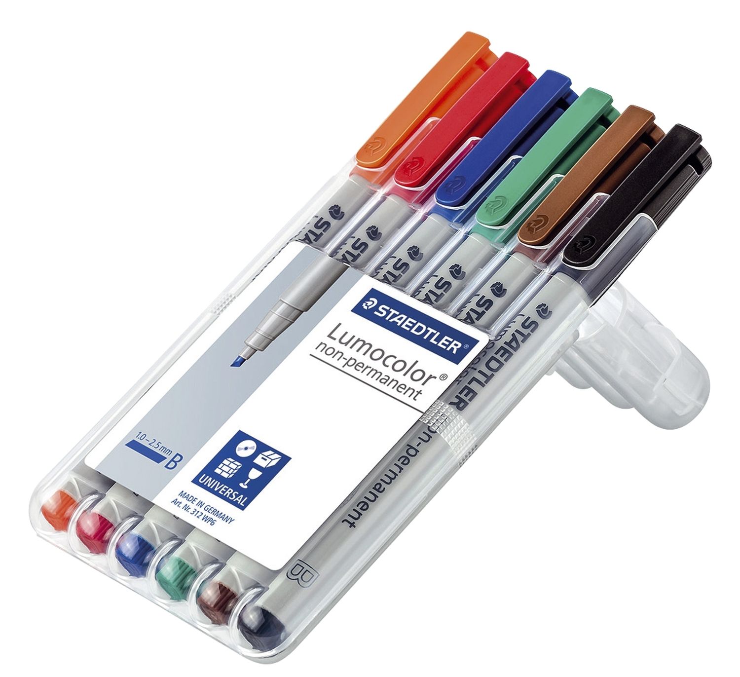 Feinschreiber Universalstift Lumocolor® - non-permanent, B, 6 Farben Feinschreiber Universalstift Lumocolor® - non-permanent, B, 6 Farben