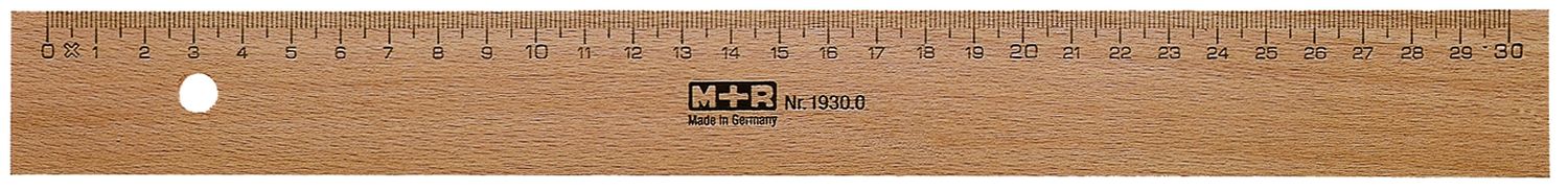 Holzlineal - 30 cm Holzlineal - 30 cm