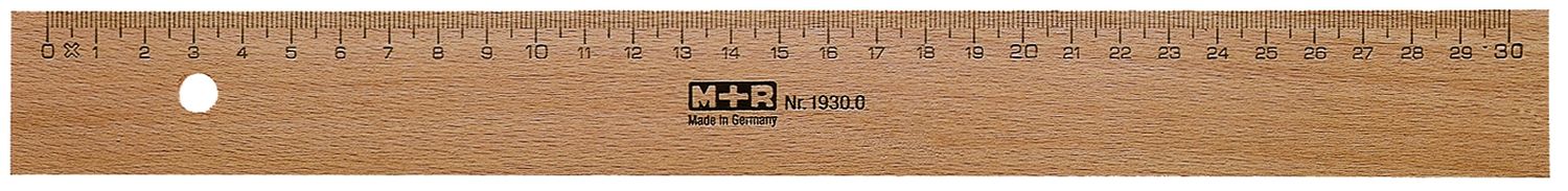 Holzlineal - 30 cm