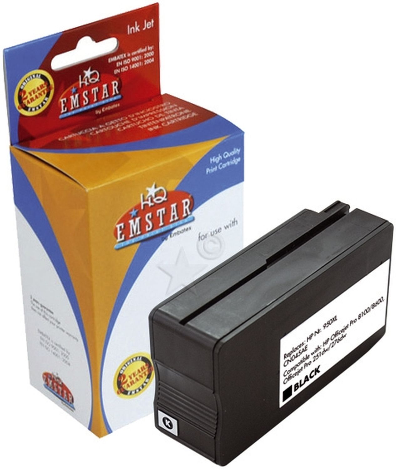 Alternativ Emstar Tintenpatrone schwarz (11HPOJ8600SHC,12HPOJ8600SHC/H185,H185)