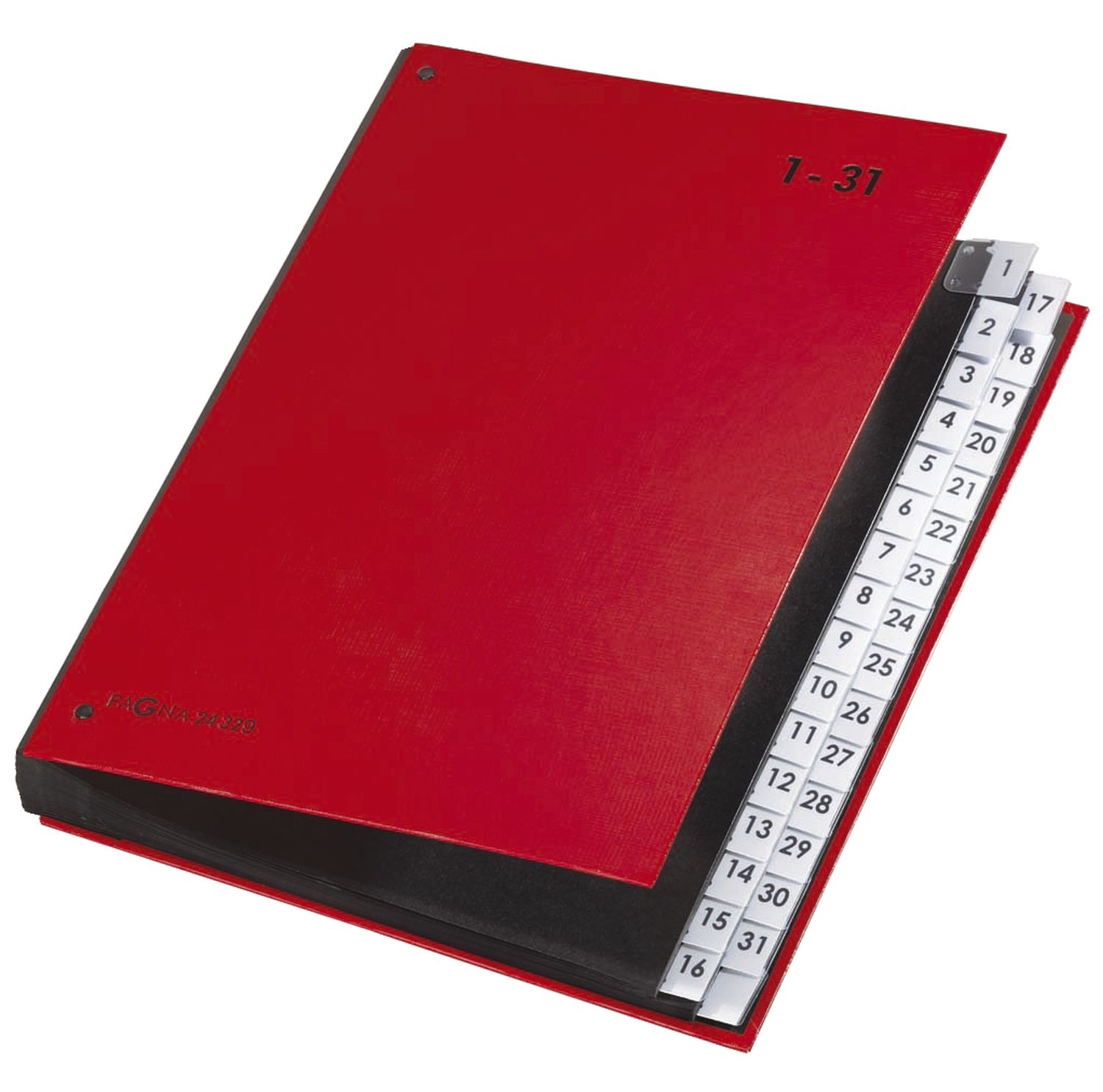 Pultordner Color-Einband - Tabe 1 - 31, 32 Fächer, rot Pultordner Color-Einband - Tabe 1 - 31, 32 Fächer, rot