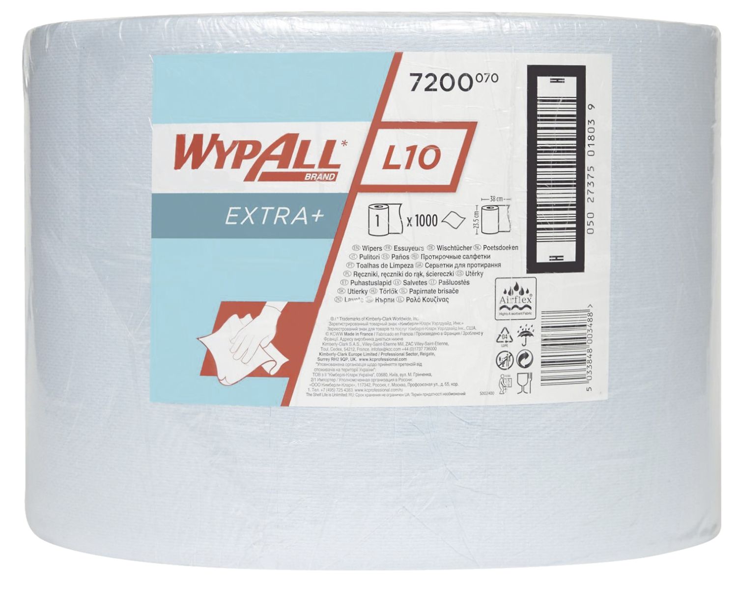 Wischtuchrollen L20 - 1-lagig, blau, 1000 Tücher Wischtuchrollen L20 - 1-lagig, blau, 1000 Tücher