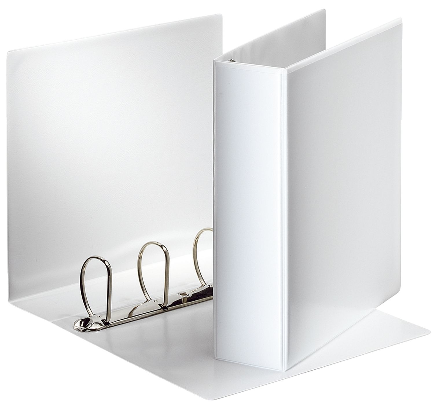 Ringbuch Präsentation, mit Taschen, A4, PP, 4 Ringe, 60 mm, weiß Ringbuch Präsentation, mit Taschen, A4, PP, 4 Ringe, 60 mm, weiß