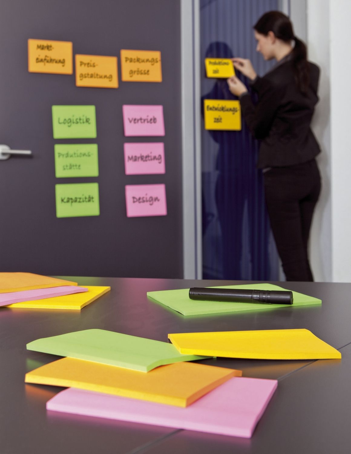 Meeting Notes Neon - 203 x 52 mm, 4 x 45 Blatt Meeting Notes Neon - 203 x 52 mm, 4 x 45 Blatt