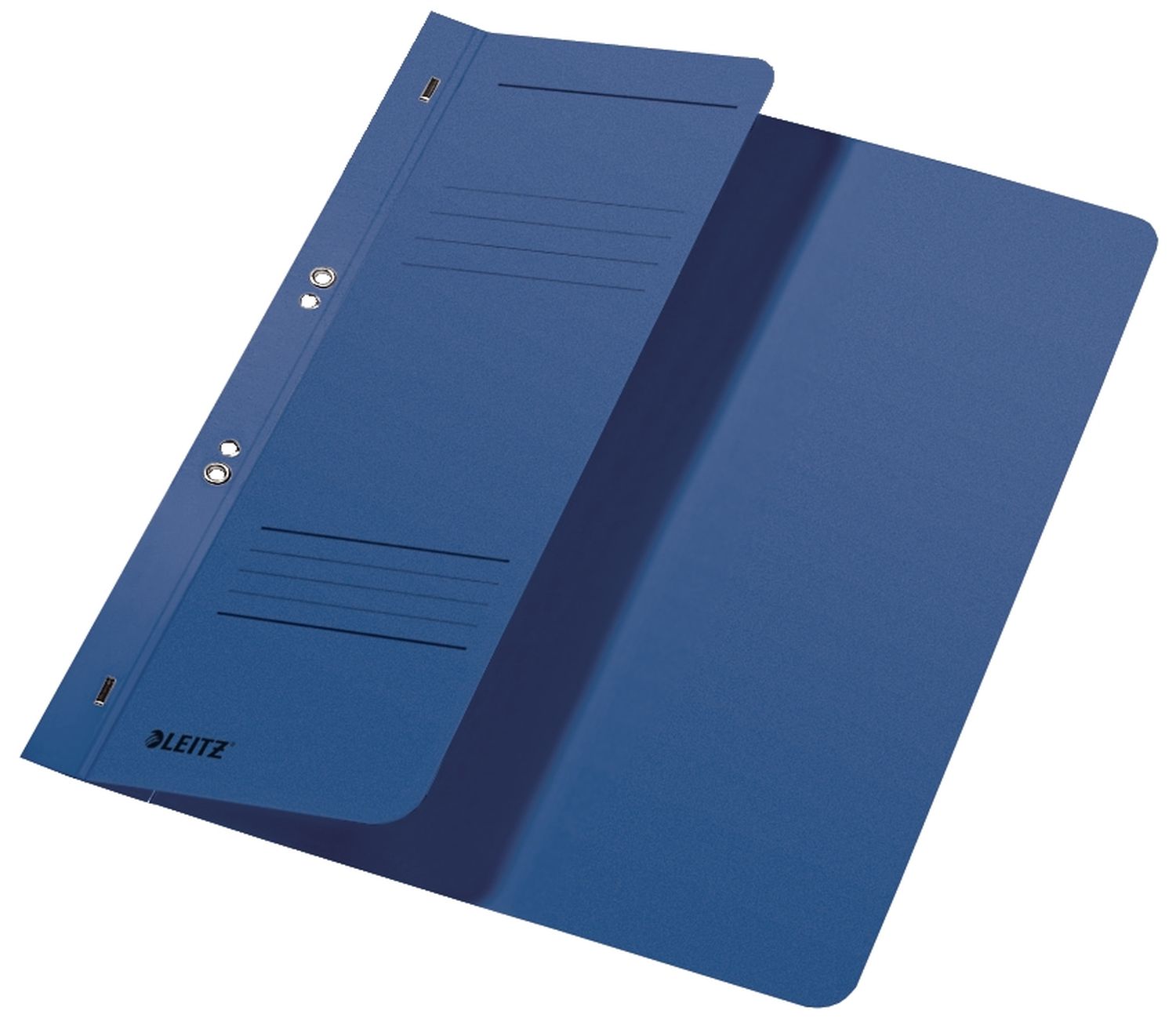 Ösenhefter Leitz 3740-00-35 mit halbem Vorderdeckel, DIN A4, kfm. Heftung, Manilakarton, blau Ösenhefter Leitz 3740-00-35 mit halbem Vorderdeckel, DIN A4, kfm. Heftung, Manilakarton, blau