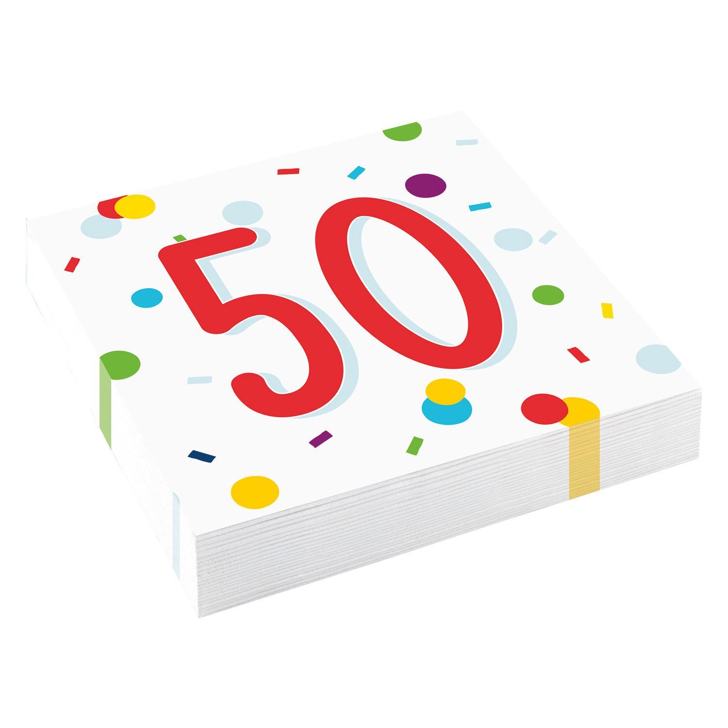 Motivserviette 33x33 Geburtstag Zahl 50 Motivserviette 33x33 Geburtstag Zahl 50