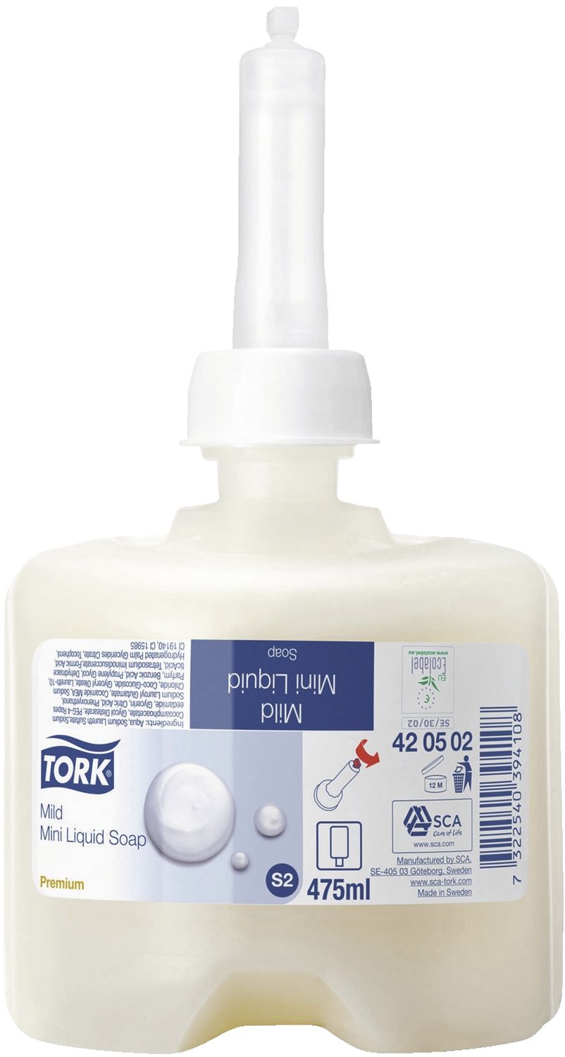 Premium Flüssigseife Mild für System S2 - dezentes Parfüm, 475 ml Premium Flüssigseife Mild für System S2 - dezentes Parfüm, 475 ml