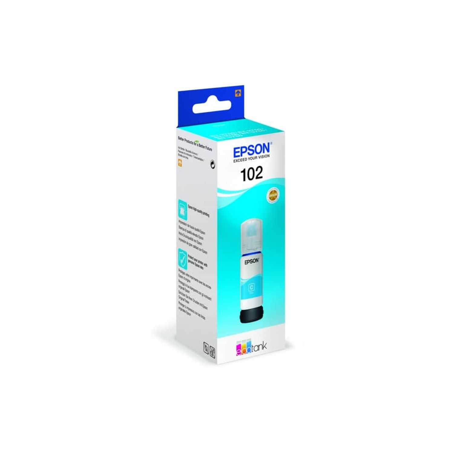 Original Epson Tintenflasche cyan (C13T03R240,102,T03R2,T03R240)