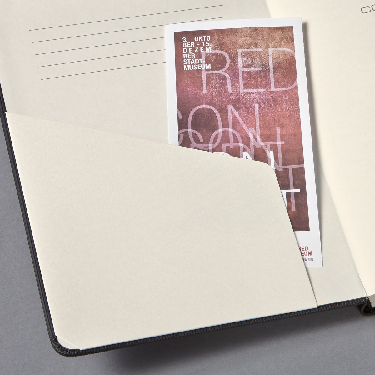 Notizbuch Conceptum - ca. A5, liniert, 194 Seiten, schwarz, Hardcover