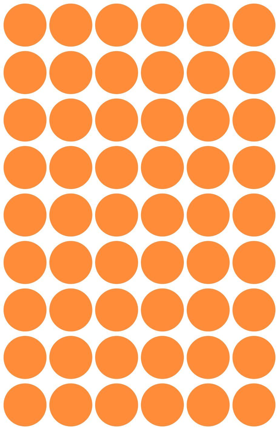 3148 Markierungspunkte - Ø 12 mm, 5 Blatt/270 Etiketten, leuchtorange 3148 Markierungspunkte - Ø 12 mm, 5 Blatt/270 Etiketten, leuchtorange