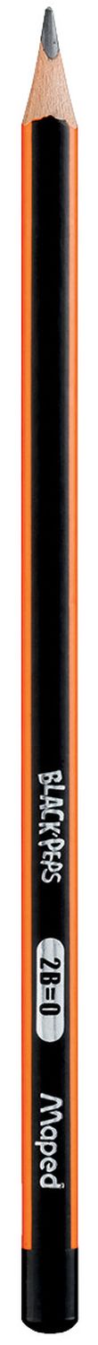 Bleistift BLACK'PEPS - 2B, schwarz/orange Bleistift BLACK'PEPS - 2B, schwarz/orange