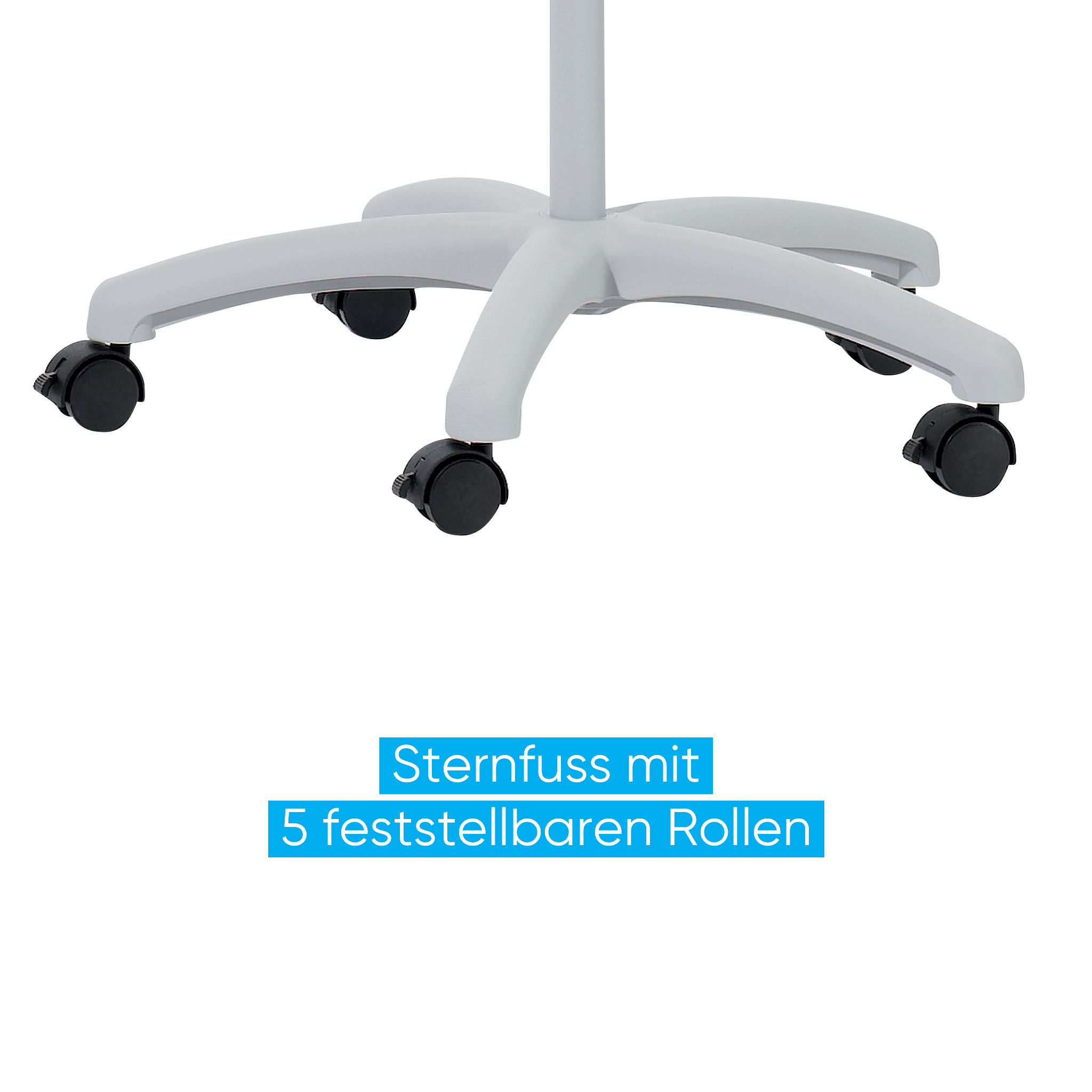 Flipchart Franken Mobil PRO FC41, Sternfuß mit Rollen, 67 x 95 cm