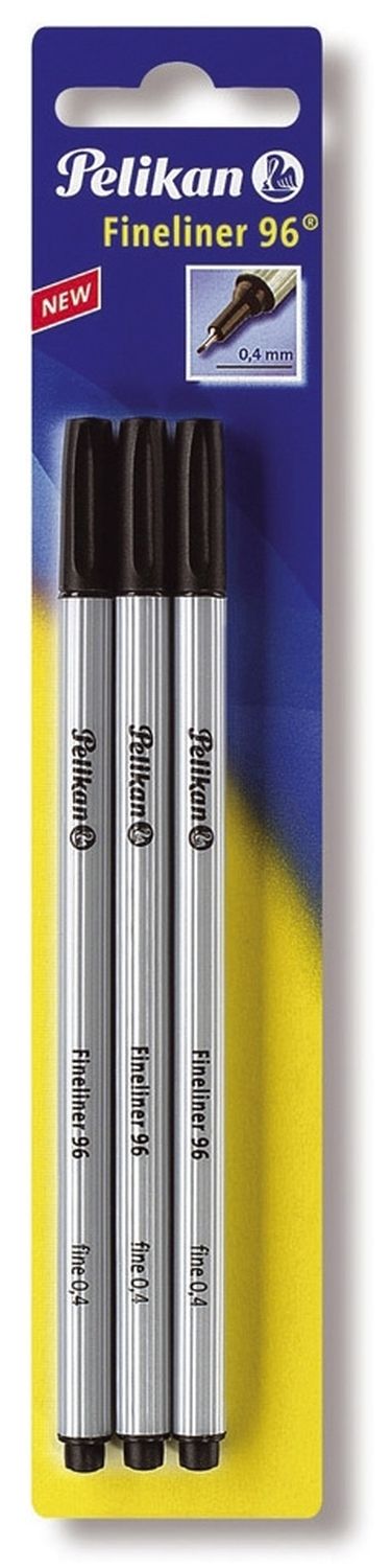 Fineliner 96 - schwarz, Blisterverpackung mit 3 Stück Fineliner 96 - schwarz, Blisterverpackung mit 3 Stück
