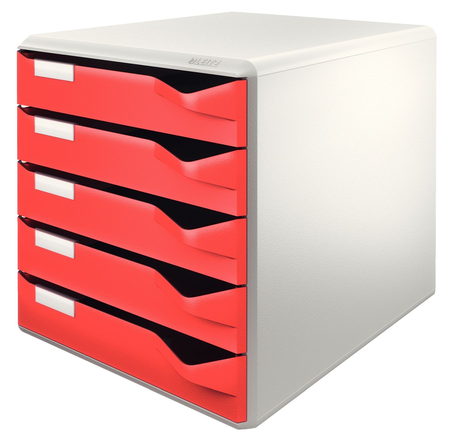 5280 Schubladenset Post-Set - A4/C4, 5 halboffene Schubladen, lichtgrau/rot 5280 Schubladenset Post-Set - A4/C4, 5 halboffene Schubladen, lichtgrau/rot