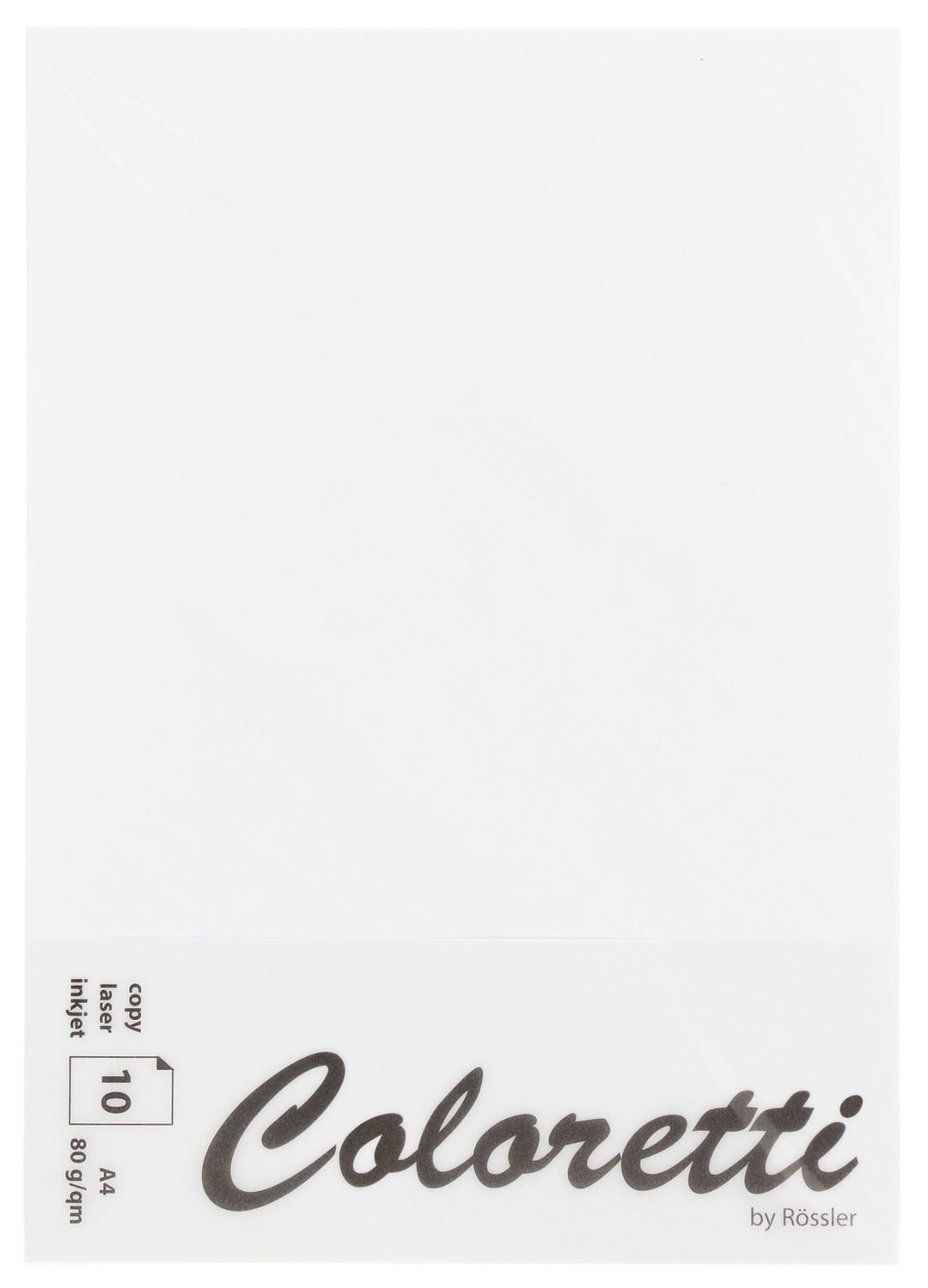 Briefbogen Rössler Coloretti 220701509, DIN A4, 80g, 10 Blatt, weiß Briefbogen Rössler Coloretti 220701509, DIN A4, 80g, 10 Blatt, weiß