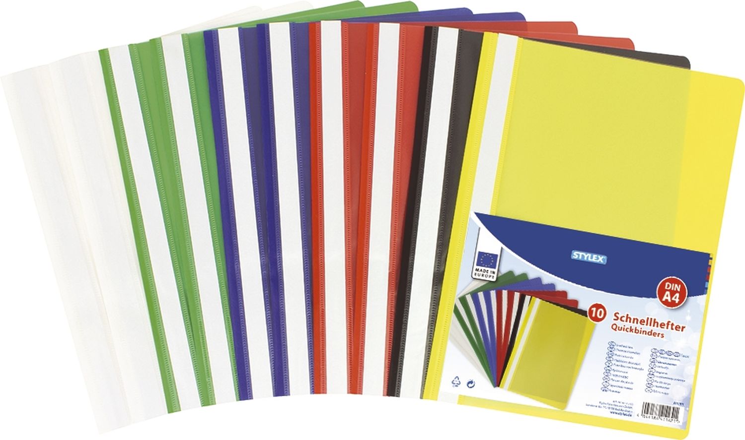 Schnellhefter - A4, Plastik, sortiert Schnellhefter - A4, Plastik, sortiert