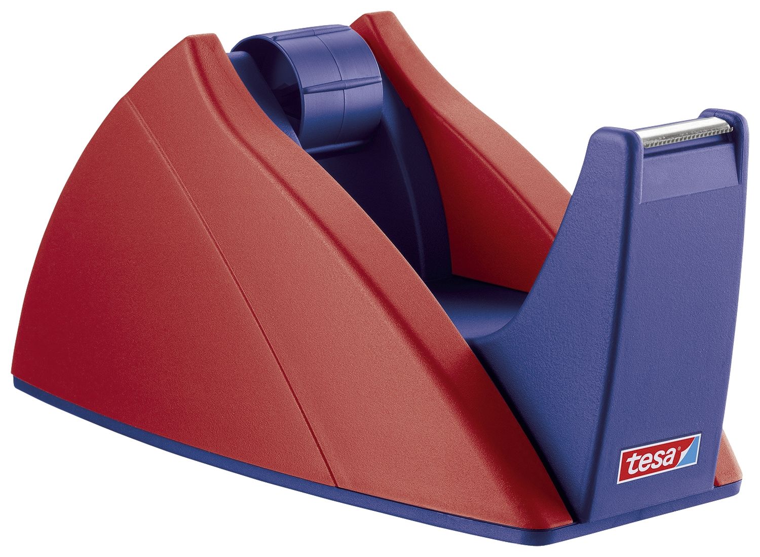 Tischabroller Easy Cut® - für Rollen bis 33 m x 19 mm, rot/blau Tischabroller Easy Cut® - für Rollen bis 33 m x 19 mm, rot/blau