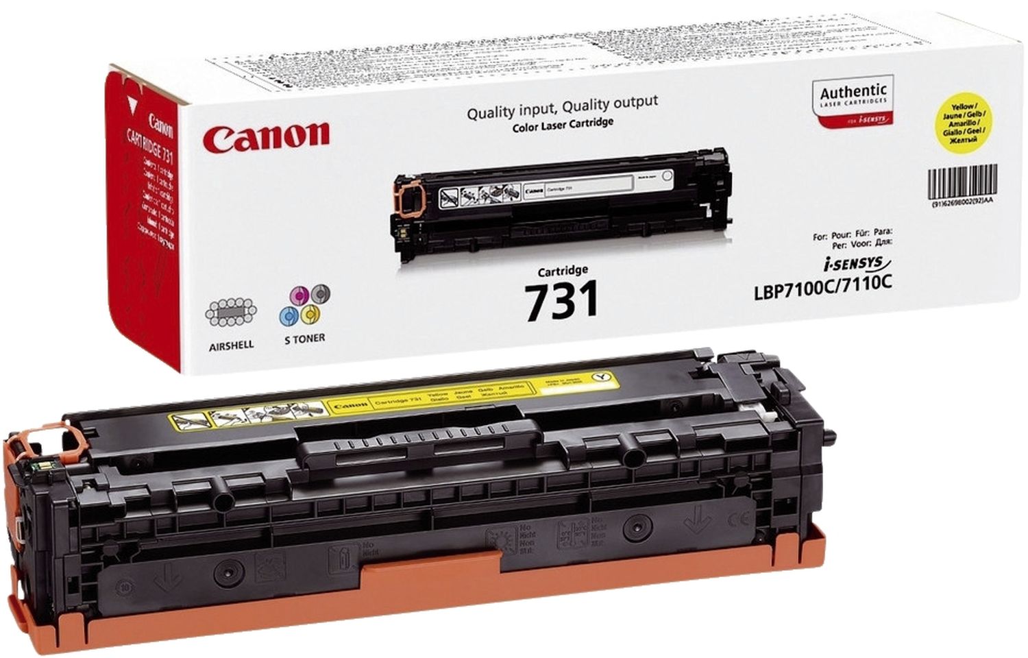 Original Canon Tonerkartusche gelb (6269B002,6269B002AA,731Y,CRG731Y)