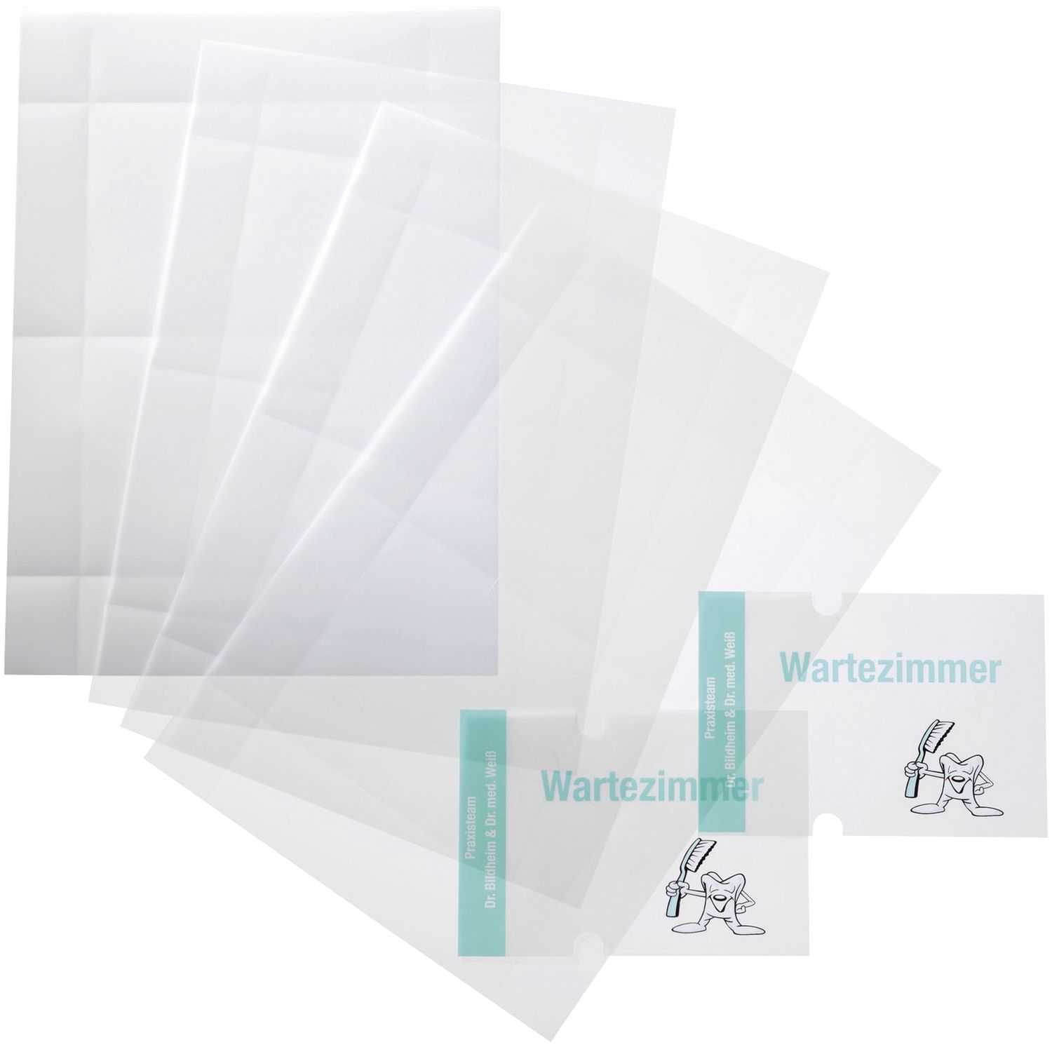 EDV-beschriftbare Folie CRYSTAL SIGN refill, 148x148 mm EDV-beschriftbare Folie CRYSTAL SIGN refill, 148x148 mm