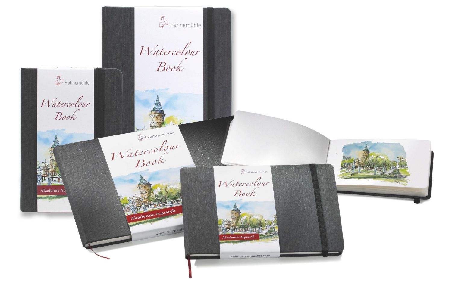 Watercolour Book - A6, 200 g/qm, naturweiß, 30 Blatt