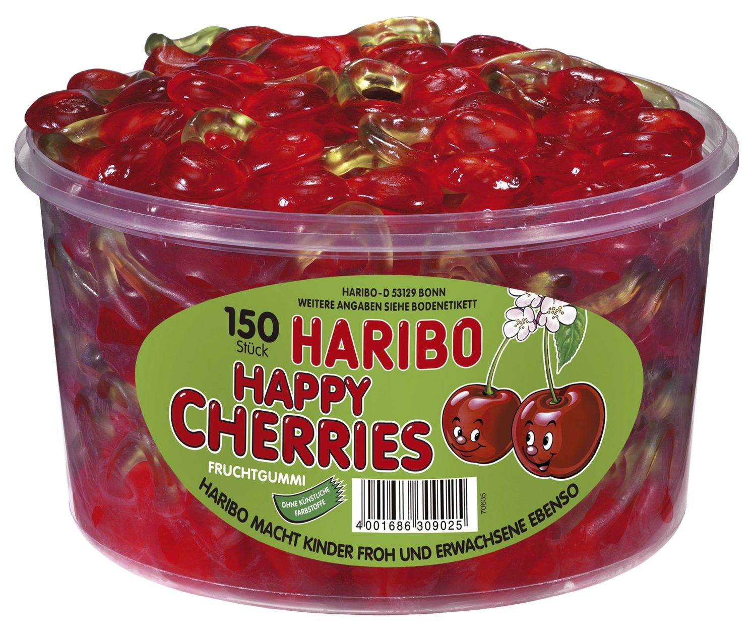 Happy Cherries Dose mit 150 Stück Happy Cherries Dose mit 150 Stück
