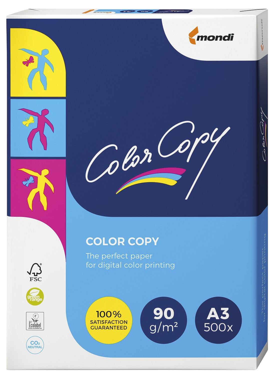 Kopierpapier Mondi ColorCopy® 2100005106, DIN A3, 90 g/qm, weiß, 500 Blatt