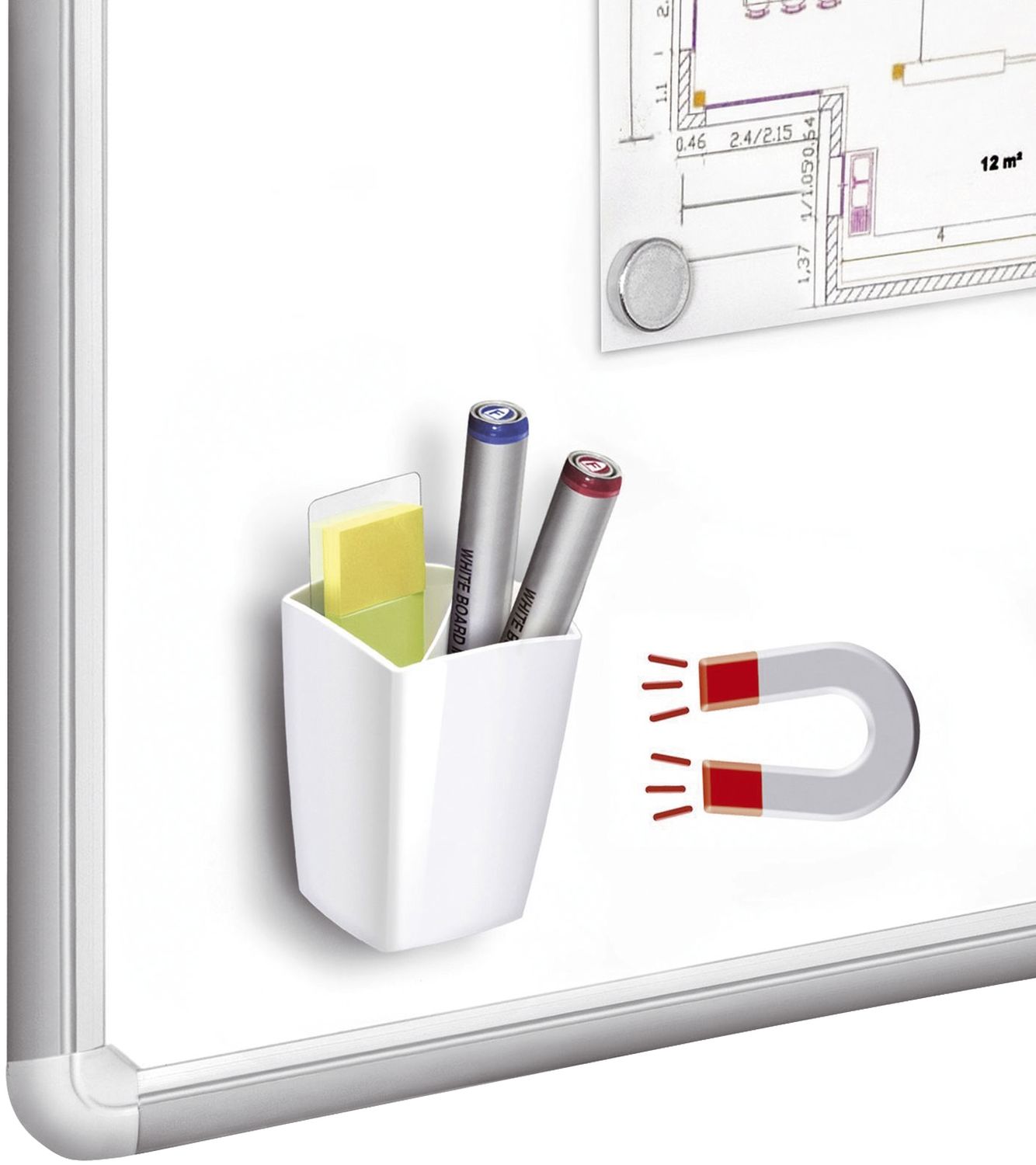 Köcher CepPro magnetisch weiß Köcher CepPro magnetisch weiß