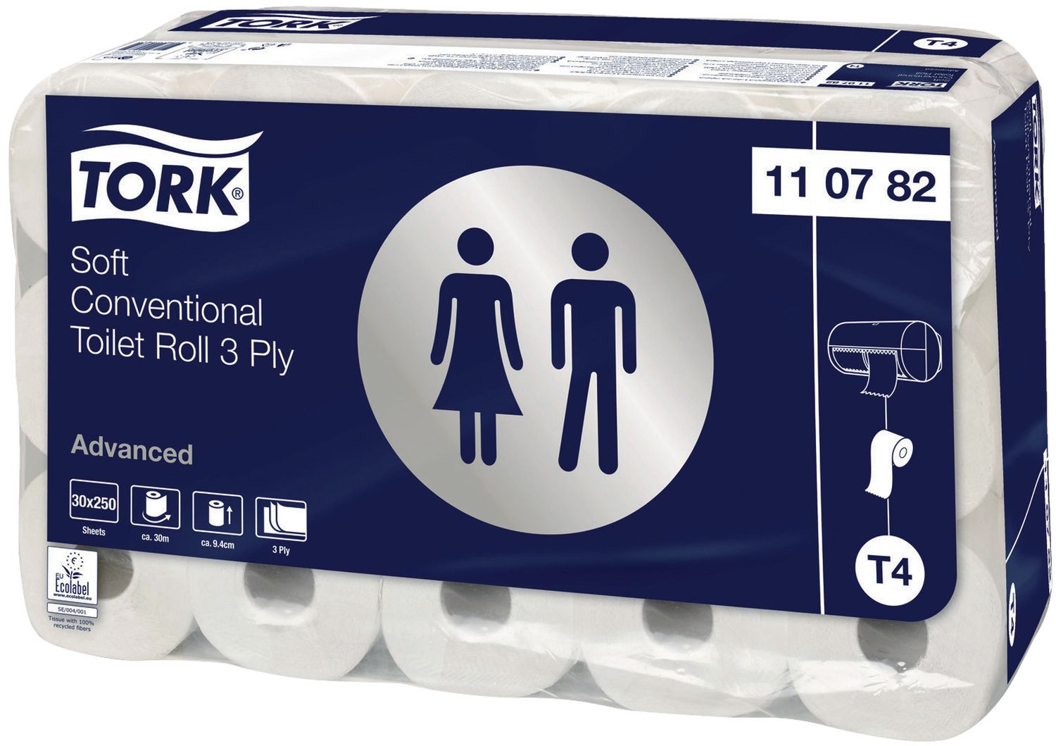 Toilettenpapier -3-lagig, extra weich, weiß, 30 Rollen x 30 m Toilettenpapier -3-lagig, extra weich, weiß, 30 Rollen x 30 m