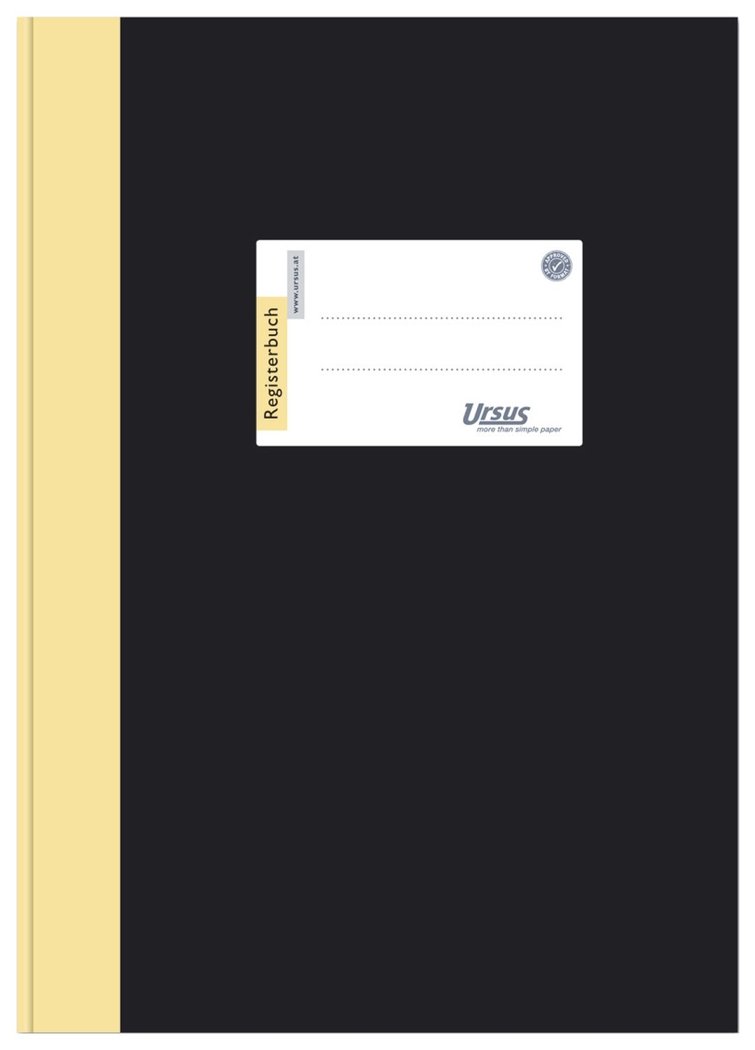 Registerbuch - A4, 96 Blatt, 80 g/qm, 9 mm liniert