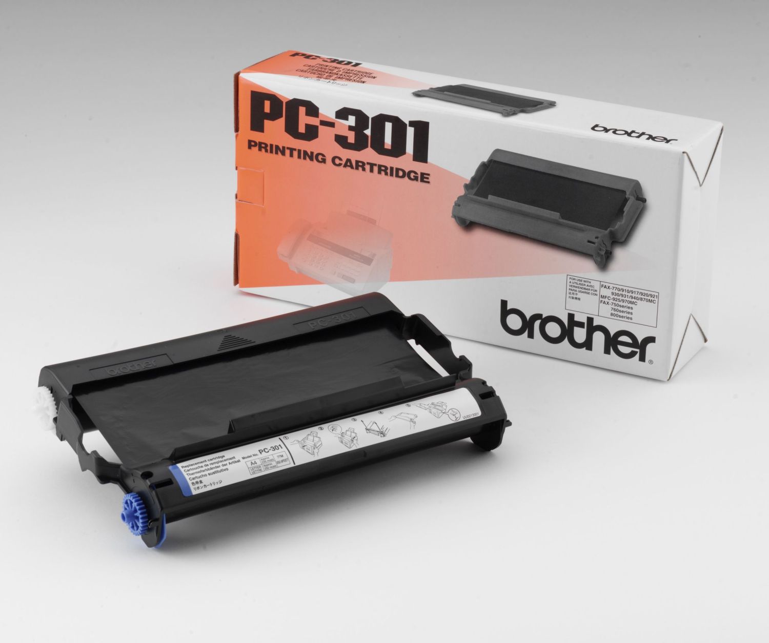 Original Brother Thermo-Transfer-Rolle +Kassette (PC-301) Original Brother Thermo-Transfer-Rolle +Kassette (PC-301)
