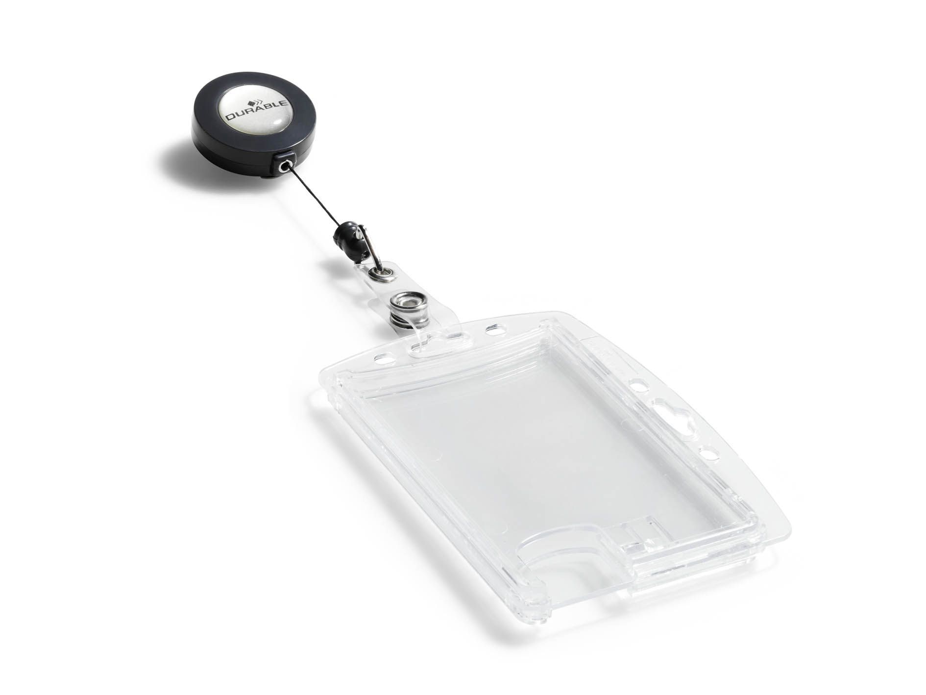 Ausweishülle Doppelbox mit Jojo, für 2 Betriebsausweise, 85 x 54 mm, 10 Stück Ausweishülle Doppelbox mit Jojo, für 2 Betriebsausweise, 85 x 54 mm, 10 Stück