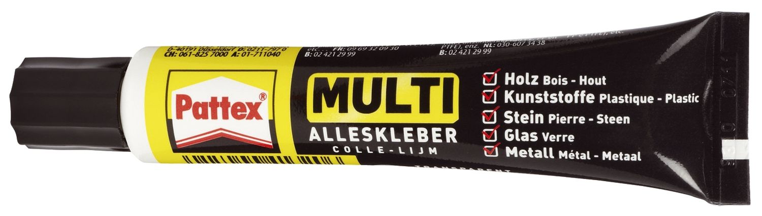 Alleskleber (Büro) Pattex® Multi, ohne Lösungsmittel, Kunststofftube mit 20 g Alleskleber (Büro) Pattex® Multi, ohne Lösungsmittel, Kunststofftube mit 20 g