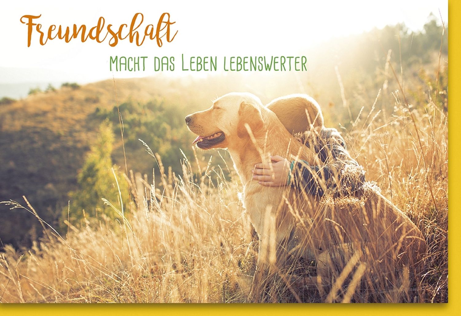 Grußkarte Freundschaft - inkl. Umschlag Grußkarte Freundschaft - inkl. Umschlag