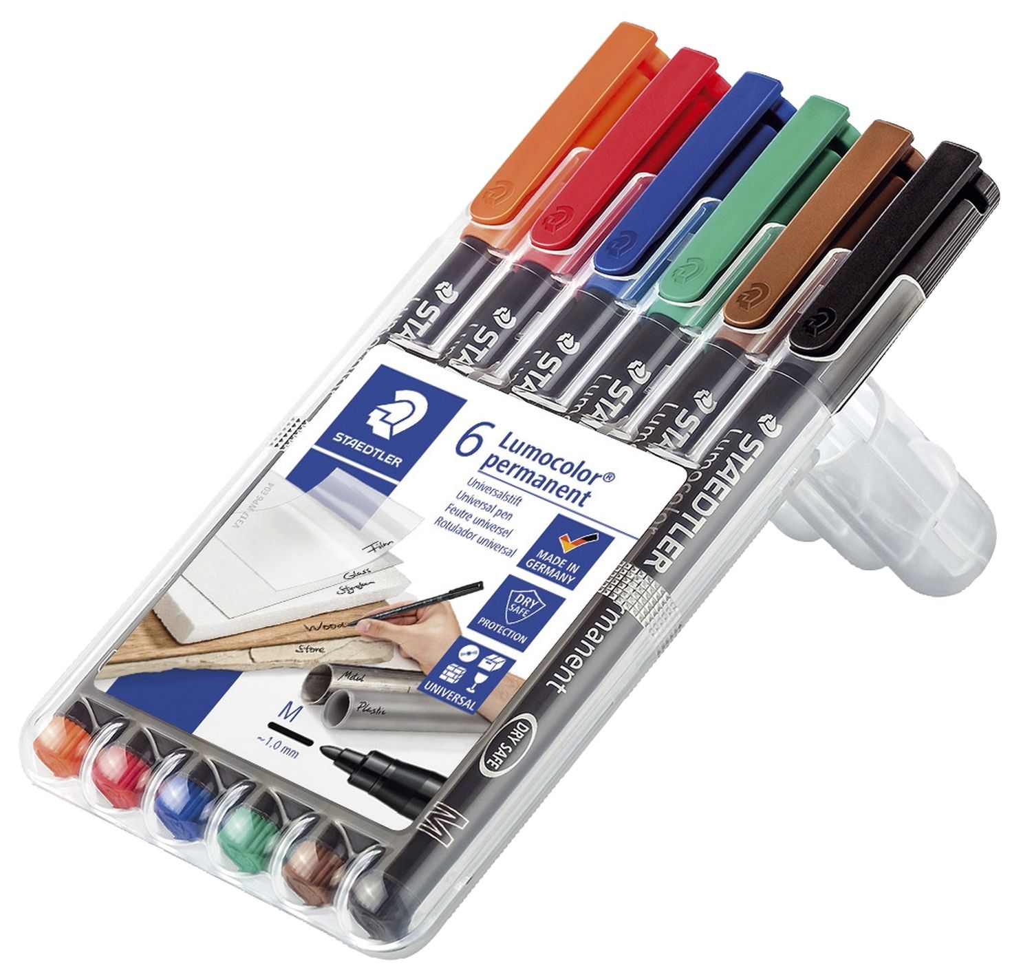 Feinschreiber Universalstift Lumocolor® - permanent, M, 6 Farben Feinschreiber Universalstift Lumocolor® - permanent, M, 6 Farben