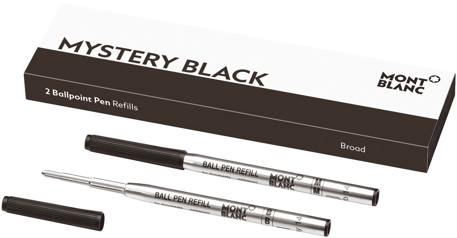 Kugelschreibermine - B, 2 Minen, mystery black Kugelschreibermine - B, 2 Minen, mystery black